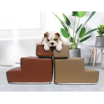 

Pet Leather/Mesh Stair Steps Dog Detachable 3-story Staircase Washable Ladder for Cats Dogs DNJ998