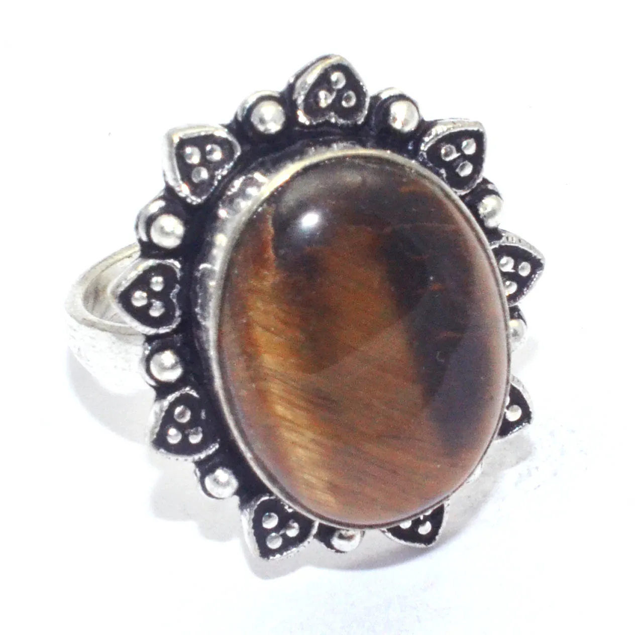 Покрытие из натурального серебра кольцо с тигровым глазом пробы поверх меди, размер США: 7 , R7545
Покрытие из натурального серебра кольцо с тигровым глазом пробы поверх меди, размер США: 7 , R7545