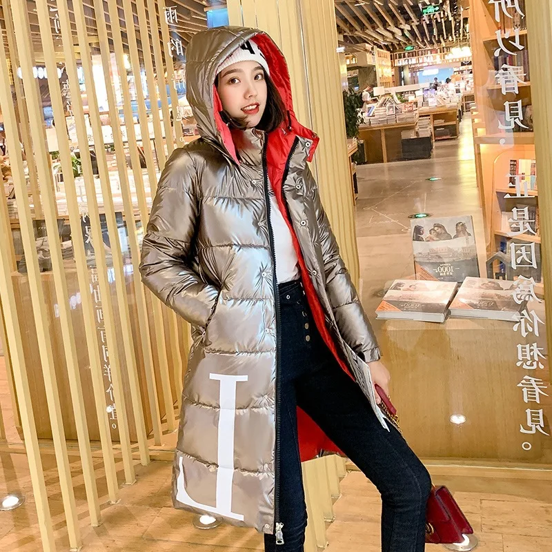 Contrast Color Bright Surface Cotton Coat Women's 2019 New Style Mid-length Slim Fit Coat INS Bread Cotton-padded Jacket Winter
Contrast Color Bright Surface Cotton Coat Women's 2019 New Style Mid-length Slim Fit Coat INS Bread Cotton-padded Jacket Winter