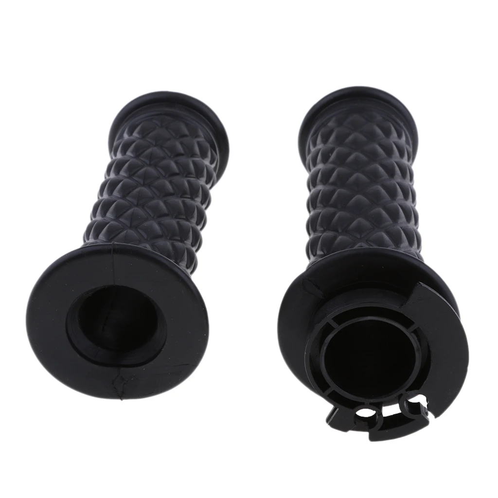 2pcs Rubber 7/8 inch 22mm Handlebar Hand Grips Handgrip Bar End Universal for Cafe Racer Motorbikes, Black 2pcs Rubber 7/8 inch 22mm Handlebar Hand Grips Handgrip Bar End Universal for Cafe Racer Motorbikes, Black