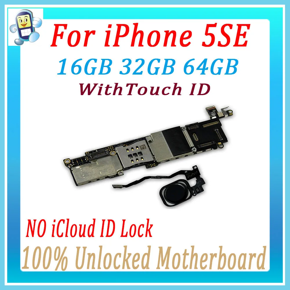 original Motherboard For iPhone 5SE 5 SE Unlocked Mainboard With / Without touch ID Logic Board , NO iCloud Panel free shipping
original Motherboard For iPhone 5SE 5 SE Unlocked Mainboard With / Without touch ID Logic Board , NO iCloud Panel free shipping