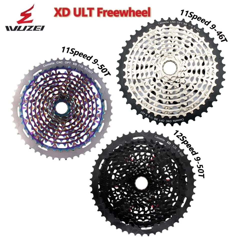 Ультралегкая кассета wugnai 11/12 скоростей, свободное колесо 9-42/46/50T ult-mtb, велосипедный маховик, черный/серебристый/радужный, 370 г, совместима с XD k7
Ультралегкая кассета wugnai 11/12 скоростей, свободное колесо 9-42/46/50T ult-mtb, велосипедный маховик, черный/серебристый/радужный, 370 г, совместима с XD k7