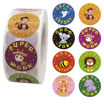 500pcs/roll Child Reward Animal Stickers Roll 8 Types Thank You Stickers Encouragement Roll Stickers For Parent School Teacher
500pcs/roll Child Reward Animal Stickers Roll 8 Types Thank You Stickers Encouragement Roll Stickers For Parent School Teacher