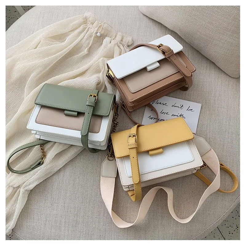 2021 Contrast Color Leather Crossbody Bags for Women Travel Hand Bag Fashion Simple Shoulder Simple Bag Ladies Cross Body Bag
2021 Contrast Color Leather Crossbody Bags for Women Travel Hand Bag Fashion Simple Shoulder Simple Bag Ladies Cross Body Bag