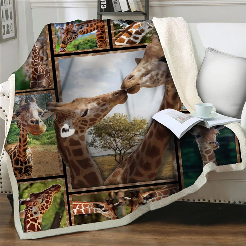 Animal Plush Throw Blanket 3D Lovely Giraffe Thick Blankets for Beds Chair Travel Kids Couch Quilt Cover Office Nap Sofa Blanket
Animal Plush Throw Blanket 3D Lovely Giraffe Thick Blankets for Beds Chair Travel Kids Couch Quilt Cover Office Nap Sofa Blanket