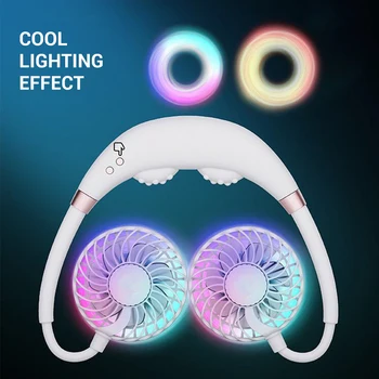 Portable Neck Mini Fan Rechargeable Air Cooler Conditioner Ventilador Massage Fans with LED Light For Home Office Travel 선풍기
Portable Neck Mini Fan Rechargeable Air Cooler Conditioner Ventilador Massage Fans with LED Light For Home Office Travel 선풍기