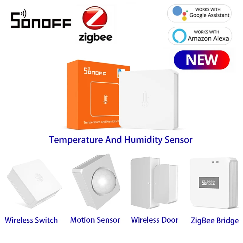 SONOFF SNZB 02 ZigBee датчик температуры и влажности уведомление в реальном времени