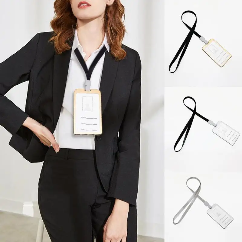 1 Pc Id Badge Card Holder Aluminum Alloy Business Work Bus Card Holder Security Pass Tag Card Holder With Lanyard
1 Pc Id Badge Card Holder Aluminum Alloy Business Work Bus Card Holder Security Pass Tag Card Holder With Lanyard