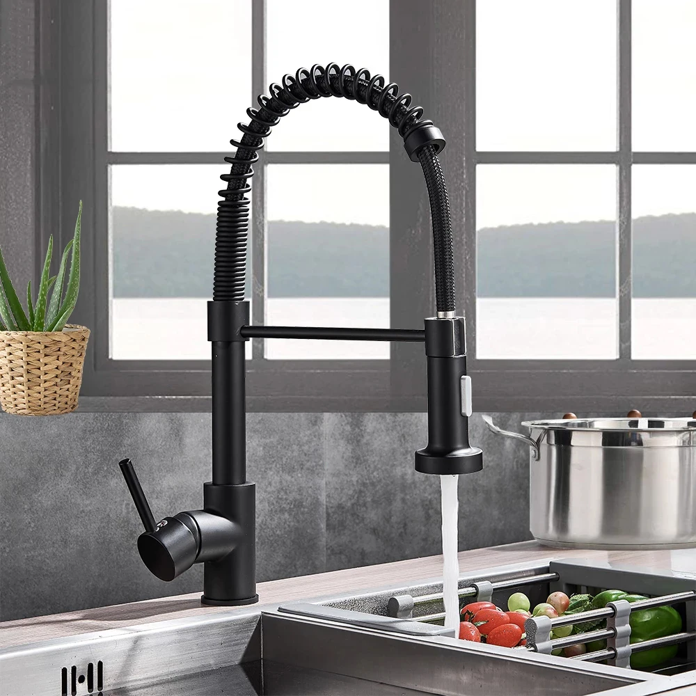 YOOAP Matte Black Kitchen Sink Faucet Pull Down Kitchen Faucet Single Handle Mixer Tap 360 Rotation Torneira Cozinha Mixer Tap
YOOAP Matte Black Kitchen Sink Faucet Pull Down Kitchen Faucet Single Handle Mixer Tap 360 Rotation Torneira Cozinha Mixer Tap