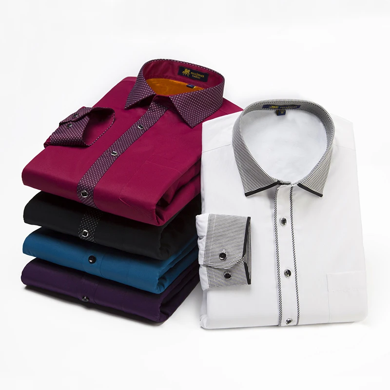 Men's Dress Shirt White Fleece Long Sleeve Thick Warm Velvet Single Patch Pocket Winter Casual Regular-fit Plaid Striped Shirts
Men's Dress Shirt White Fleece Long Sleeve Thick Warm Velvet Single Patch Pocket Winter Casual Regular-fit Plaid Striped Shirts