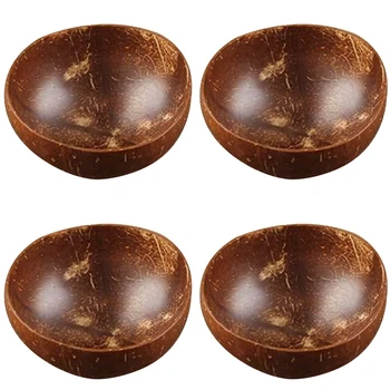 Natural Coconut Bowl Fruit Salad Noodle Rice Bowl Wooden Fruit Bowl Handicraft Decoration Coconut Shell Bowl 4Pcs
Natural Coconut Bowl Fruit Salad Noodle Rice Bowl Wooden Fruit Bowl Handicraft Decoration Coconut Shell Bowl 4Pcs