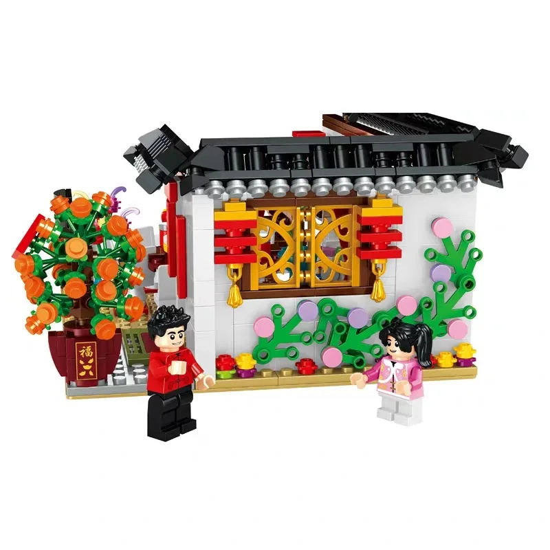 Chinese-style Spring Festival Building Blocks Chinese-new-year-eve Dinner 66001 Gift Box Children'S Educational Assembled DIY Mo
Chinese-style Spring Festival Building Blocks Chinese-new-year-eve Dinner 66001 Gift Box Children'S Educational Assembled DIY Mo