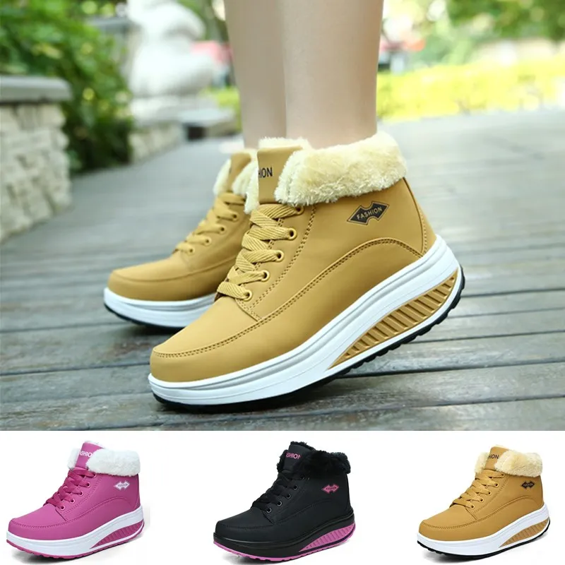 Women Winter Sneakers Plus Velvet Comfortable Soft Snow Walking Shoes Lace-up Non-slip Waterproof Wear-resistant
Women Winter Sneakers Plus Velvet Comfortable Soft Snow Walking Shoes Lace-up Non-slip Waterproof Wear-resistant