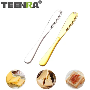 TEENRA 1Pcs Stainless Steel Butter Knife Cheese Jam Spreaders Cream Knifes Multi-function Butter Slicer Breakfast Tools
TEENRA 1Pcs Stainless Steel Butter Knife Cheese Jam Spreaders Cream Knifes Multi-function Butter Slicer Breakfast Tools