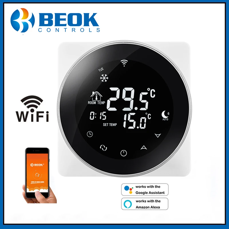 WiFi Thermostat Smart Temperature Controller For Electric Warm Floor Thermoregulator Works with Alexa Google Home 200-240V
WiFi Thermostat Smart Temperature Controller For Electric Warm Floor Thermoregulator Works with Alexa Google Home 200-240V