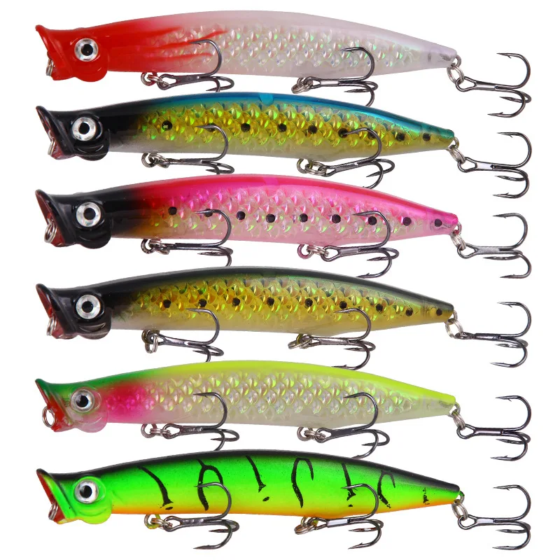 6pcs Popper Fishing Lures Topwater Lure 13g Trolls Saltwater Lures Poppers Top Water Lure Fishing Trolling Saltwater Lures
6pcs Popper Fishing Lures Topwater Lure 13g Trolls Saltwater Lures Poppers Top Water Lure Fishing Trolling Saltwater Lures