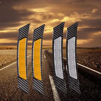 2Pcs 171*66mm Reflective Warning Strip Tape Car Bumper Reflective Strips Secure Reflector Stickers Decals Car Styling 
2Pcs 171*66mm Reflective Warning Strip Tape Car Bumper Reflective Strips Secure Reflector Stickers Decals Car Styling