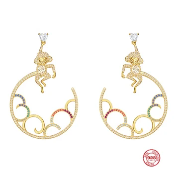 Fashion Charm Sterling Silver Original 1:1 Copy, Somersault Cloud Elements Eye-catching Earrings Women Luxury Jewelry Gifts
Fashion Charm Sterling Silver Original 1:1 Copy, Somersault Cloud Elements Eye-catching Earrings Women Luxury Jewelry Gifts