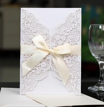50pcs Fancy Hollow out card Bow tie romantic card Invitation Card Greeting Card Customize Business With RSVP Card Party Supplies
50pcs Fancy Hollow out card Bow tie romantic card Invitation Card Greeting Card Customize Business With RSVP Card Party Supplies