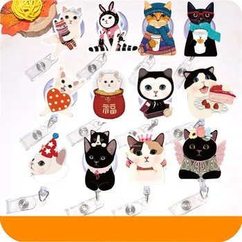 Cartoon animal cat pet buckle Retractable Badge Holder Reel ID Key Lanyard Name Tag Card Badge Reels office school supplies 
Cartoon animal cat pet buckle Retractable Badge Holder Reel ID Key Lanyard Name Tag Card Badge Reels office school supplies