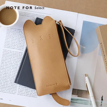 Cute Cat Flat Pencil Bag Creatve Zipper Bag Gift 90mm*200mm 
Cute Cat Flat Pencil Bag Creatve Zipper Bag Gift 90mm*200mm