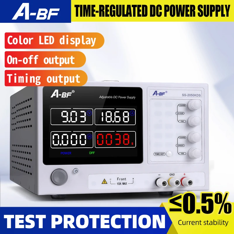 A-BF KDS Switching Power Supply 0-60V Adjustable DCStabilized 0-60A High Precision 4Digits Power Supply LED Color Screen
A-BF KDS Switching Power Supply 0-60V Adjustable DCStabilized 0-60A High Precision 4Digits Power Supply LED Color Screen