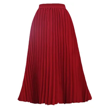 Long Midi Pleated Skirts Womens Elegant High Waist A Line Big Hem Flare Swing Skirt Vintage Casual Office Skirt Faldas Mujer
Long Midi Pleated Skirts Womens Elegant High Waist A Line Big Hem Flare Swing Skirt Vintage Casual Office Skirt Faldas Mujer