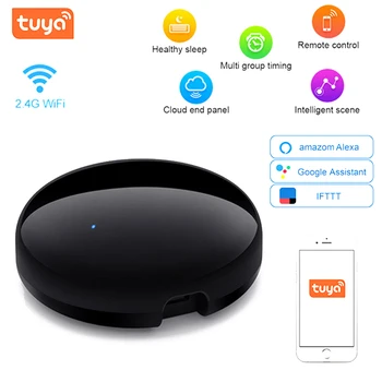 WiFi-IR Remote IR Control Hub Wi-Fi(2.4Ghz) Enabled Infrared Universal Remote Controller For Air Conditioner Tuya Smart Life APP
WiFi-IR Remote IR Control Hub Wi-Fi(2.4Ghz) Enabled Infrared Universal Remote Controller For Air Conditioner Tuya Smart Life APP