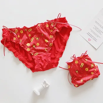 Fortune in the New Year day red benmingnian milk silk flower lady bowknot cute girl briefs panties tanga thong culotte femme
Fortune in the New Year day red benmingnian milk silk flower lady bowknot cute girl briefs panties tanga thong culotte femme