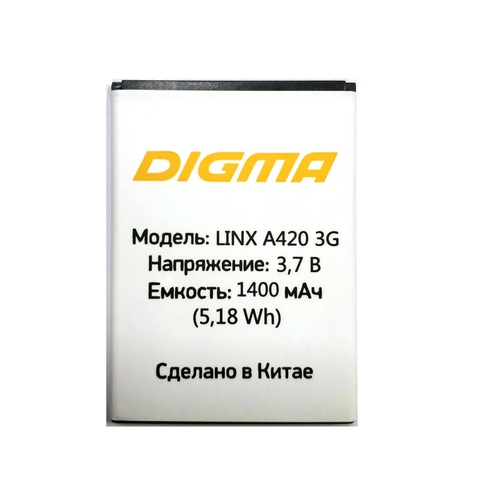 New LINX A420 3G battery For Digma LINX A420 3G Mobile Phone Accumulator + Tracking Code
New LINX A420 3G battery For Digma LINX A420 3G Mobile Phone Accumulator + Tracking Code