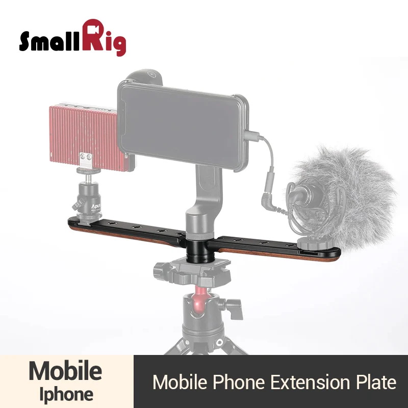 SmallRig Foldable Extension Plate Vlogging Accessories For Mobile Phone Head With 1/4-20 Threaded Holes/Cold Shoe Mount -2381
SmallRig Foldable Extension Plate Vlogging Accessories For Mobile Phone Head With 1/4-20 Threaded Holes/Cold Shoe Mount -2381