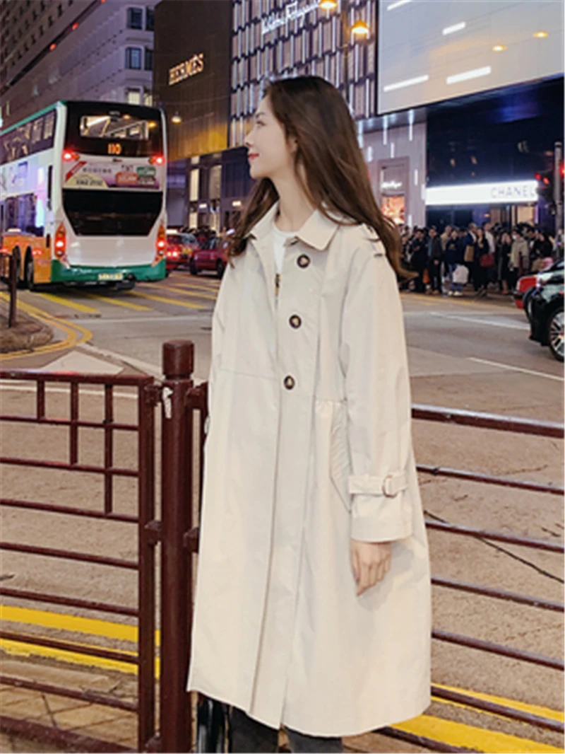 Women Autumn Trench New Fashion High Quality Designer Long Single Breasted British Coat Thin Both Side Wear Outerwear T562
Women Autumn Trench New Fashion High Quality Designer Long Single Breasted British Coat Thin Both Side Wear Outerwear T562