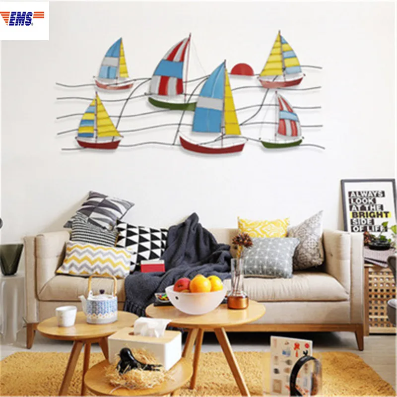 Mediterranean Style Iron Art Sea Sailboat Simulation Stereoscopic Wall Accessories Creative Children Bedroom Wall Hangings X2703
Mediterranean Style Iron Art Sea Sailboat Simulation Stereoscopic Wall Accessories Creative Children Bedroom Wall Hangings X2703