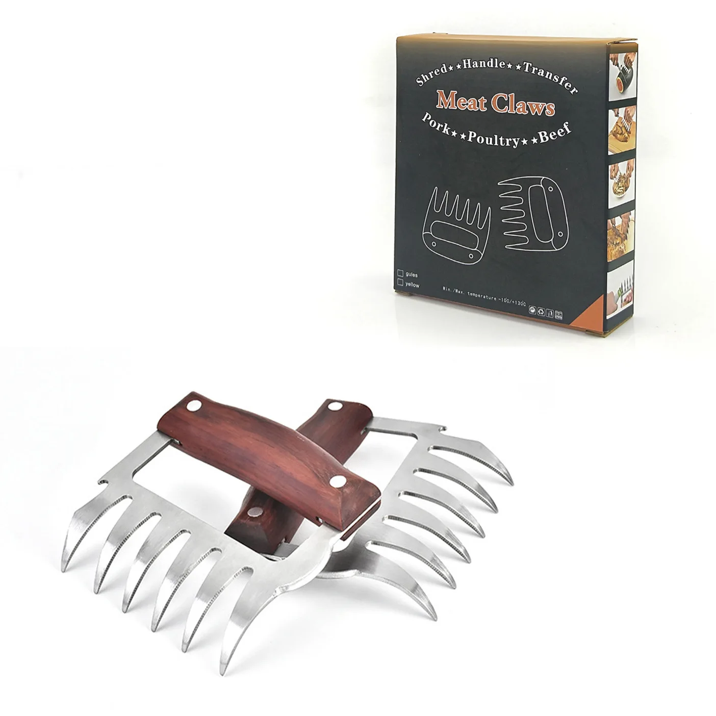 Bbq barbecue tool bear claw meat divider bear claw fork multifunctional meat ripper
Bbq barbecue tool bear claw meat divider bear claw fork multifunctional meat ripper
