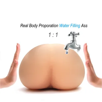 

Flesh Water Injected Air Inflation Artificial Vagina Real Pussy Pocket Pussy Male Masturbator For Man Male Sex Toys For Men