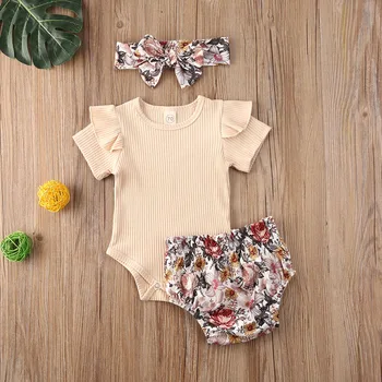 Newborn 3Pcs Solid Color Short Sleeve Printed Shorts Bow Tie Elastic Waist Summer Baby Clothing Set 0-24M 
Newborn 3Pcs Solid Color Short Sleeve Printed Shorts Bow Tie Elastic Waist Summer Baby Clothing Set 0-24M