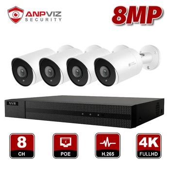 Anpviz 8CH H.265+ NVR 8MP IR Outdoor/Indoor Security POE IP Bullet Camera CCTV System Kit IP Camera Video Surveillance NVR Kit
Anpviz 8CH H.265+ NVR 8MP IR Outdoor/Indoor Security POE IP Bullet Camera CCTV System Kit IP Camera Video Surveillance NVR Kit