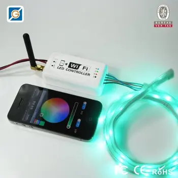 Wifi Wireless RGB LED Strip Controller for iOS iPhone iPad Android Smartphone Tablet
Wifi Wireless RGB LED Strip Controller for iOS iPhone iPad Android Smartphone Tablet