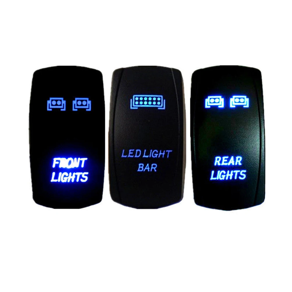 20A 12V 3pcs Front&Rear Blue LED Light Rocker Switch Kit Set Bar New Part High quality Latest
20A 12V 3pcs Front&Rear Blue LED Light Rocker Switch Kit Set Bar New Part High quality Latest