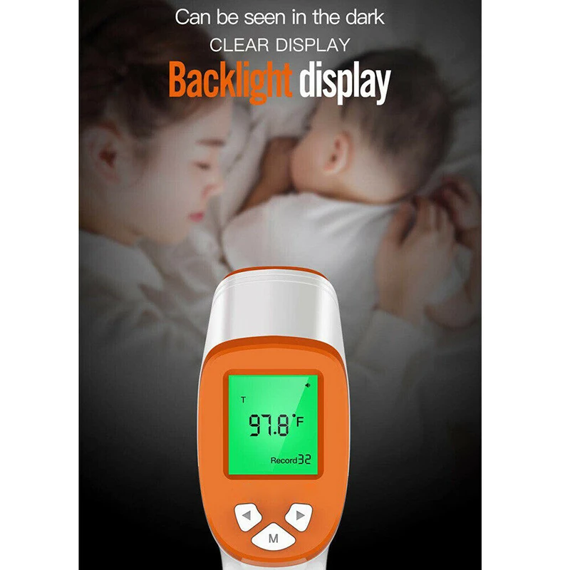 Handheld Infrared Thermometer Temperature Meter Non-contact Forehead Measuring for Adult Baby JHP-Best
Handheld Infrared Thermometer Temperature Meter Non-contact Forehead Measuring for Adult Baby JHP-Best