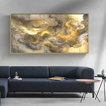 Modern Abstract Oil Painting on Canvas Posters and Prints Wall Art Golden Cloud Canvas Prints for Living Room Decor No Frame
Modern Abstract Oil Painting on Canvas Posters and Prints Wall Art Golden Cloud Canvas Prints for Living Room Decor No Frame