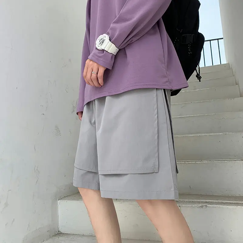 2020 Summer New Youth Popular Men's Solid Color Loose Stitching Ins Korean Five-point Pants Fashion Casual Straight Shorts
2020 Summer New Youth Popular Men's Solid Color Loose Stitching Ins Korean Five-point Pants Fashion Casual Straight Shorts