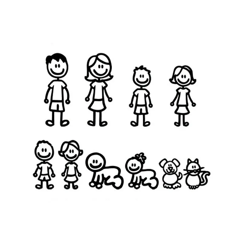 Creative fun family fashion body cartoon creative personality waterproof sunscreen cover scratch car stickers
Creative fun family fashion body cartoon creative personality waterproof sunscreen cover scratch car stickers