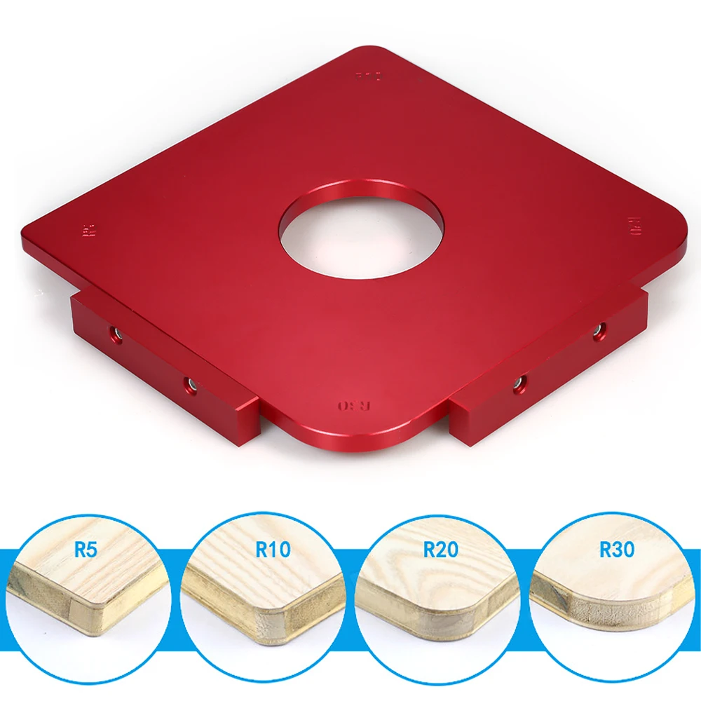 Hot New Aluminum Alloy Radius Corners Table Rounded Template Woodworking Radius Template Radius Jig Router Template