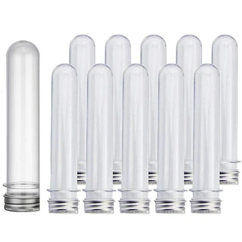 HOT-50x 40Ml Plastic Test Tube with Screw Cap Bottle Aluminum Cap & 10x Test Tubes Transparent Storage Tubes with Lid 100Ml
HOT-50x 40Ml Plastic Test Tube with Screw Cap Bottle Aluminum Cap & 10x Test Tubes Transparent Storage Tubes with Lid 100Ml