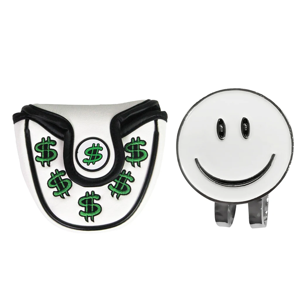 PU Golf Mallet Head Cover Putter Protector Guard & Hat Clip Ball Marker Center Putter Cover Headcover Protector Guard
PU Golf Mallet Head Cover Putter Protector Guard & Hat Clip Ball Marker Center Putter Cover Headcover Protector Guard