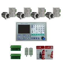 CNC Kit 4Axis Offline CNC controller 50KHZ Carving Control System Engraving Machine Control SMC4+4PCS NEMA23 3NM Stepper motor
CNC Kit 4Axis Offline CNC controller 50KHZ Carving Control System Engraving Machine Control SMC4+4PCS NEMA23 3NM Stepper motor