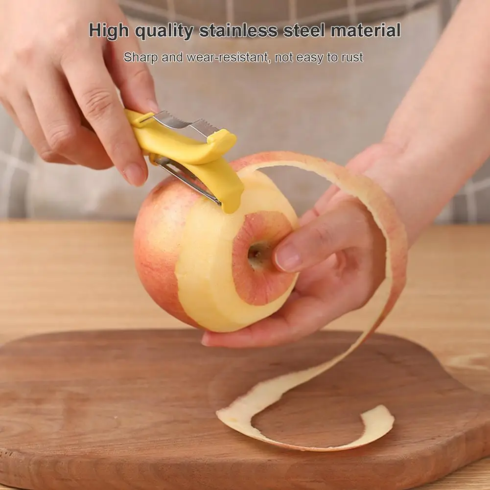 Creative 2-in 1 Stainless Steel Peeler Practical Multifunctional Corn Threshing Peeler Potato Peeler Kitchen Cutter Tool
Creative 2-in 1 Stainless Steel Peeler Practical Multifunctional Corn Threshing Peeler Potato Peeler Kitchen Cutter Tool