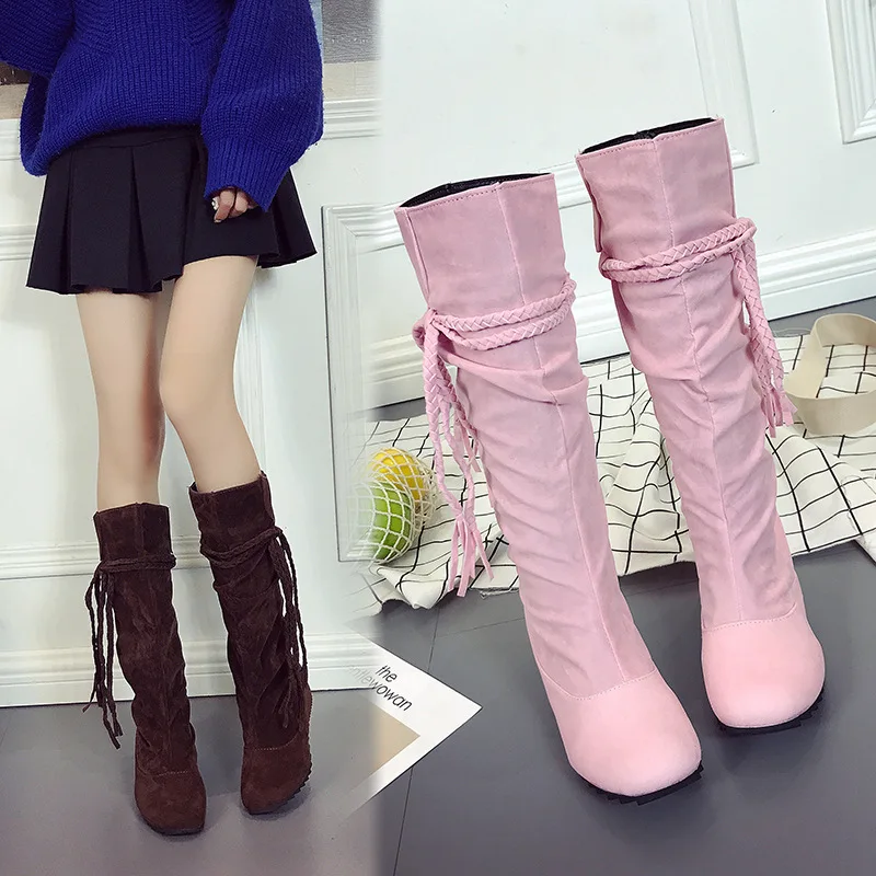 2018 Suede New Style Large Size Fringed Boots Elevator round-Toe Boots Europe And America 3 Days Boots Women's round-Toe
2018 Suede New Style Large Size Fringed Boots Elevator round-Toe Boots Europe And America 3 Days Boots Women's round-Toe
