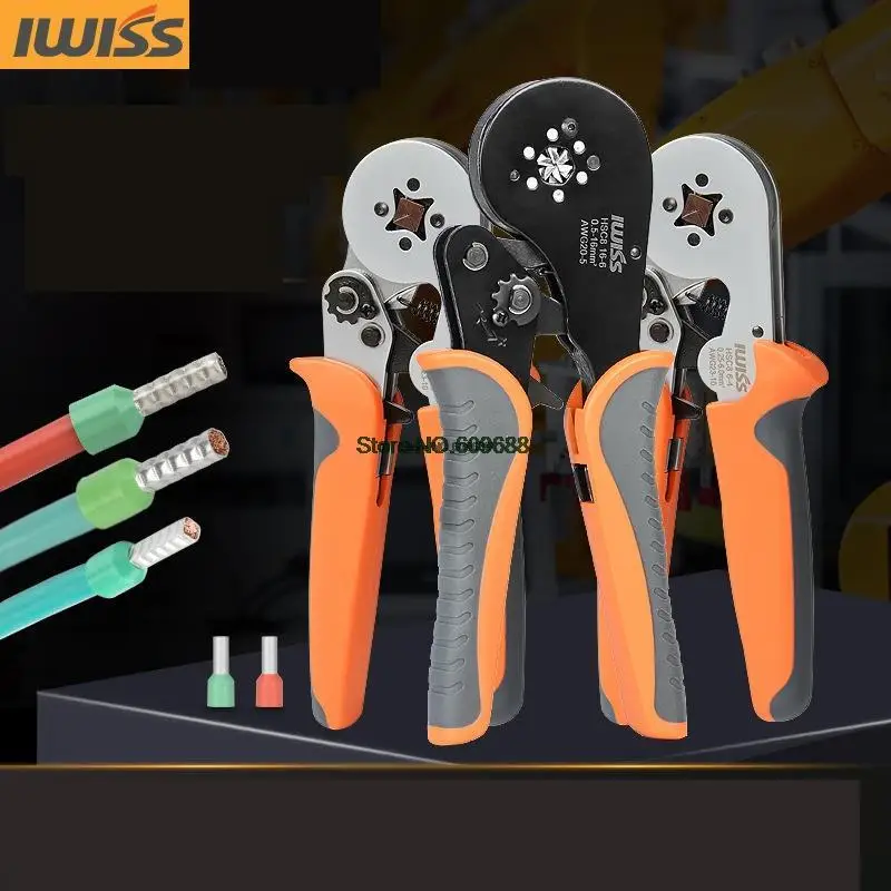 IWISS HSC8 6-4 HSC8 6-6 MINI-TYPE SELF-ADJUSTABLE CRIMPING PLIER terminals crimping tools multi tool tools hands pliers
IWISS HSC8 6-4 HSC8 6-6 MINI-TYPE SELF-ADJUSTABLE CRIMPING PLIER terminals crimping tools multi tool tools hands pliers